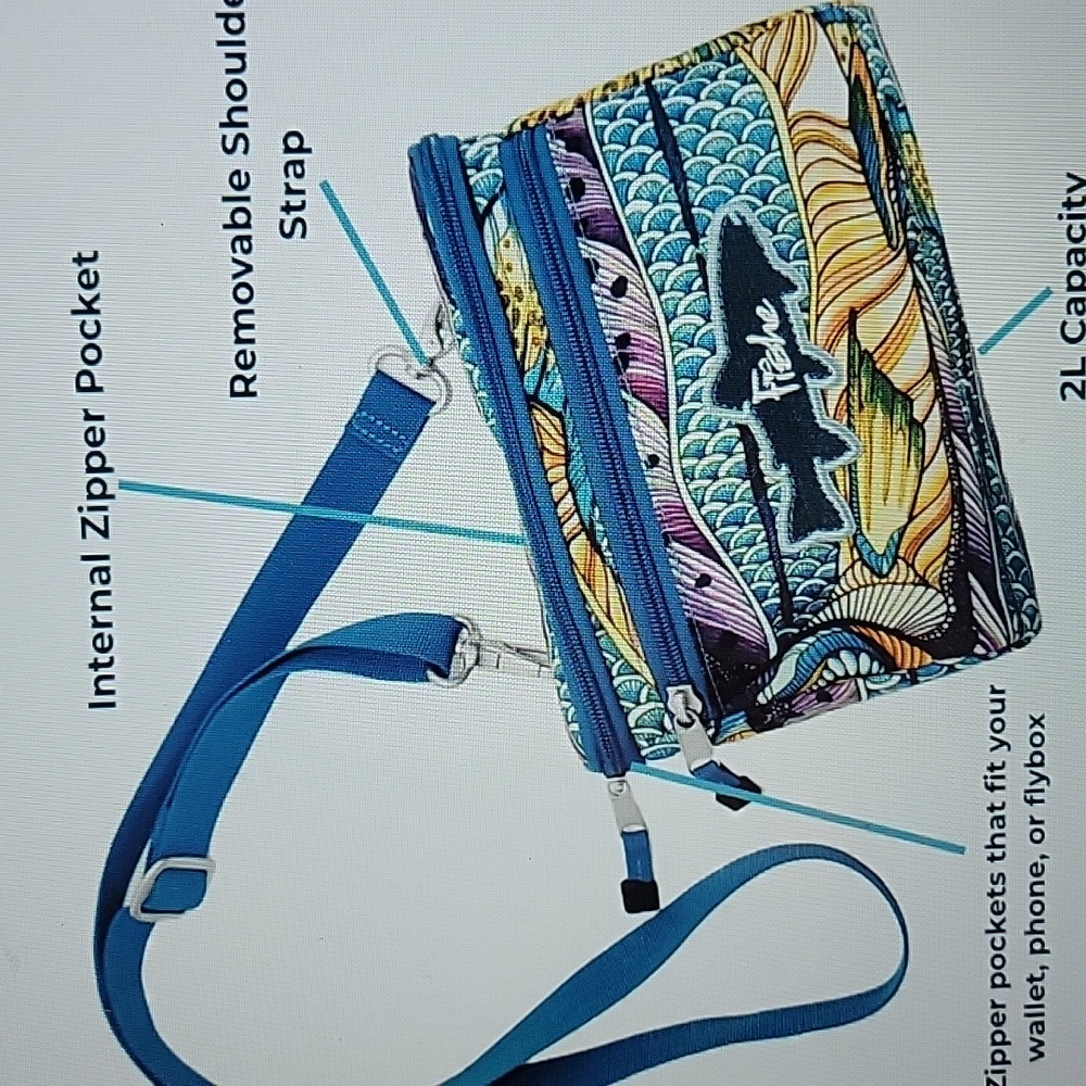 FisheWear NWT KALEIDO KING Crossbody Bag - Picture 5 of 7